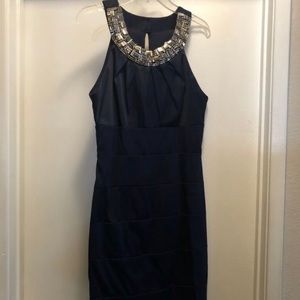 Navy blue cocktail dress